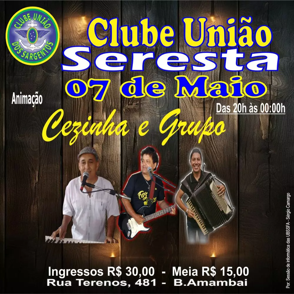 Seresta Baile dia 07/05/2025